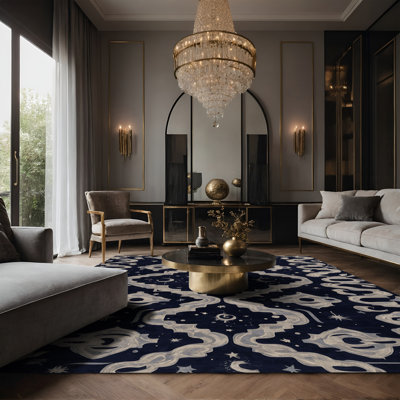 Tapis gris soyeux et moelleux