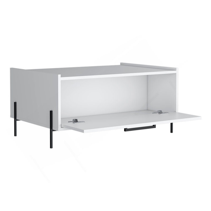 Table basse Narka, salon, blanc, Blanc