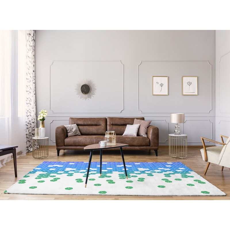Chenille Geometric Indoor Rug, Rectangle 8' x 10'