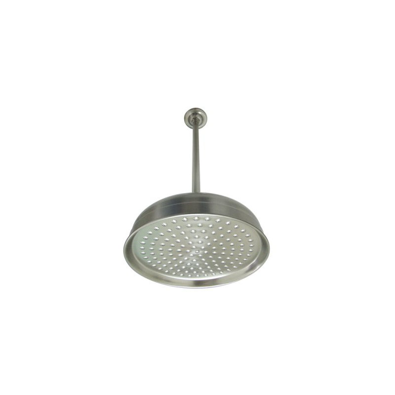 Victorian Rain Fixed Shower Head, Satin Nickel