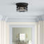 Ralph Lauren Crosby 2 Light Flush Mount-942329086-942329087