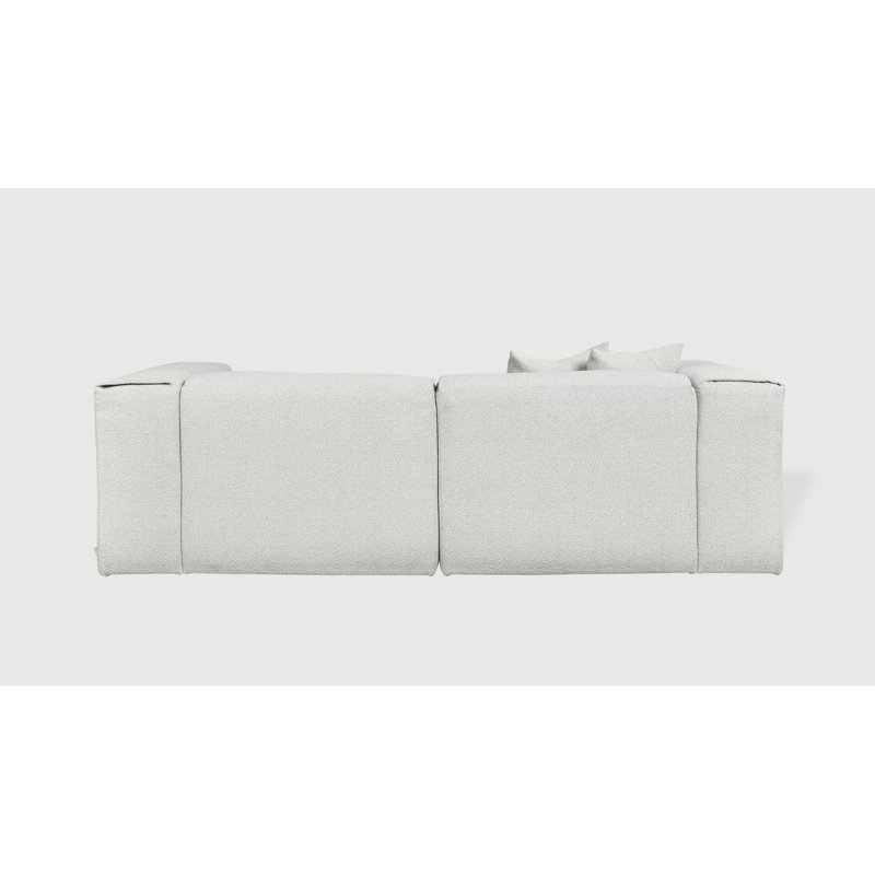 Canapé modulaire 2 pièces Nest, Brouillard, H 28,5 po x l 96 po x P 41 po, 2