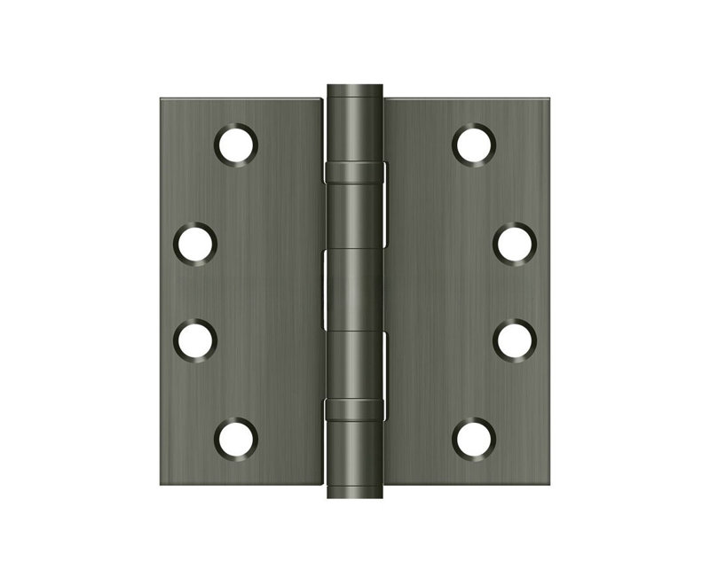 Charnière carrée 4 "x 4" Deltana S44HDBB15A, Antique Nickel