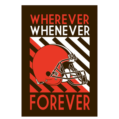 Drapeau de jardin en polyester 18 po x 12,5 po Cleveland Browns