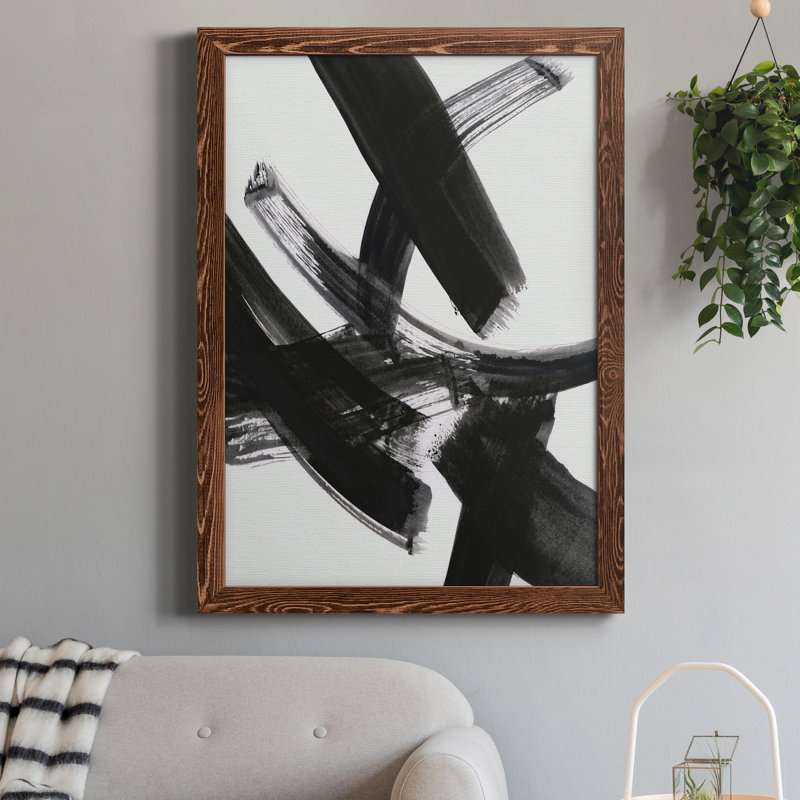 Black Magic I - peinture sur toile encadrée, H 20 po x l 17 po x P 1 po, Érable