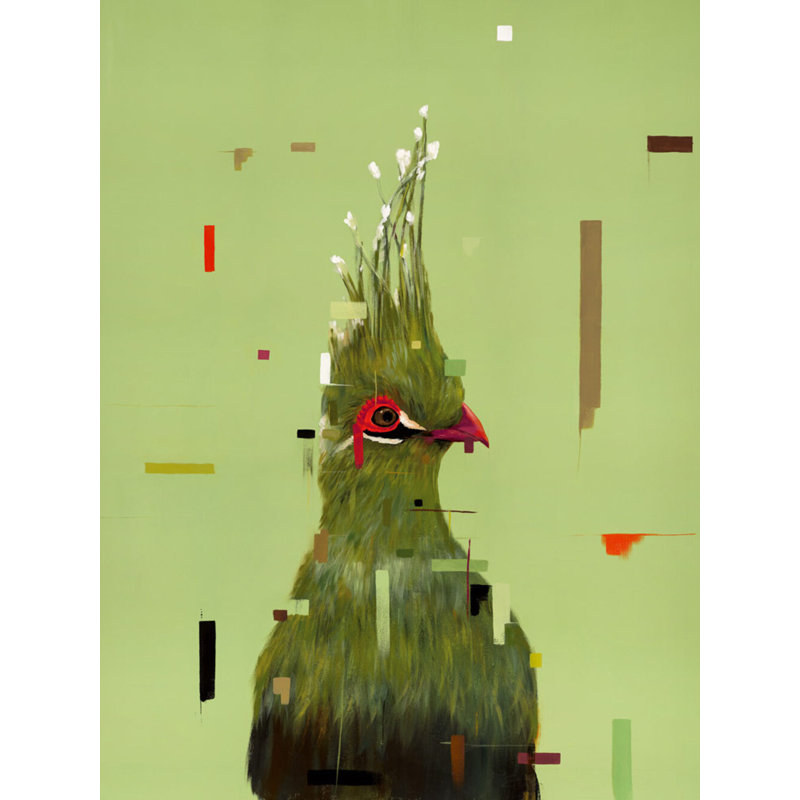 Green Bird Print by Hong, Hoa