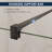 74 In. H Frameless Shower Door in Matte Black, Fixed Single Shower Panel with 5/16" Tempered Glass-128919982