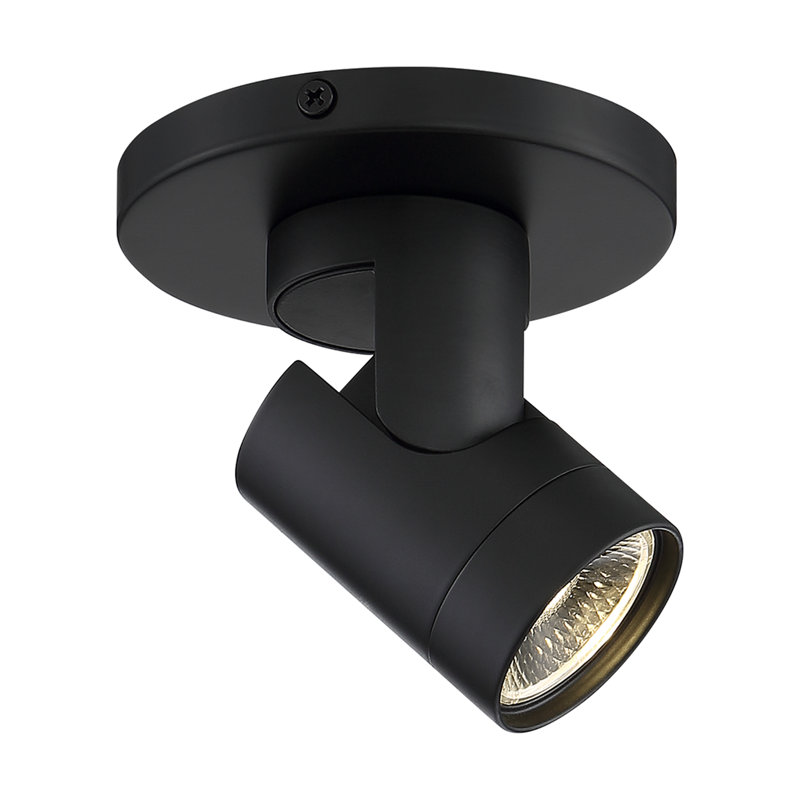 Plafonnier semi-encastré 1 lumière DEL 4,75 po Aalivia, Noir