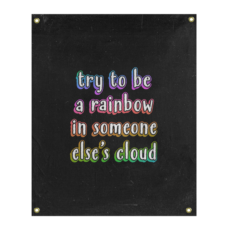 Polyester Tapestry, 36" H x 26" W, Rainbow