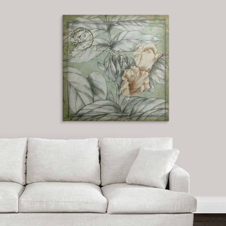 « iii » jennifer grolier, impression Postmark Tropicals, H 35 po x l 35 po x P 1,5 po, Toile