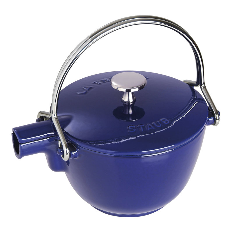 STAUB Cast Iron Tea Pot 1.15L, Dark blue