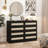 Modern 8-Drawer Rattan Dresser – Wide Wooden Chest-1765568712