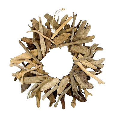Driftwood Wreath Natural Hand Crafted Wall Décor Large Size