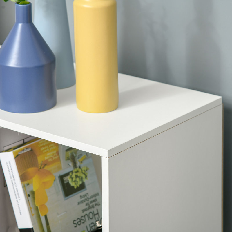 Gonzalez 91.5cm H x 91.5cm W Cube Bookcase, White
