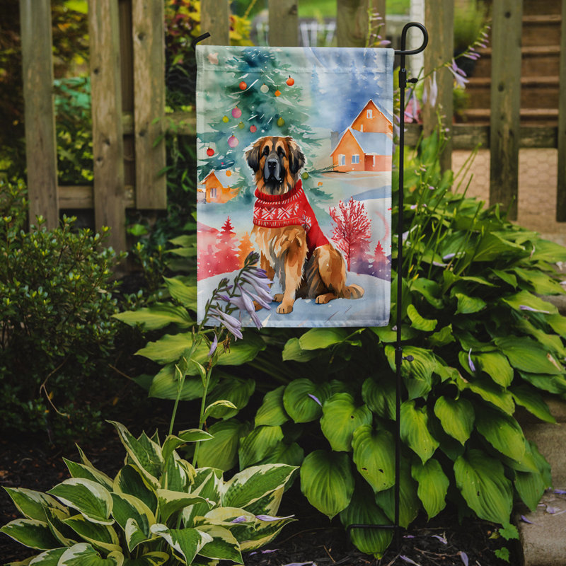 Drapeau de jardin en polyester à 2 faces, H 15,5 po x l 11,25 po