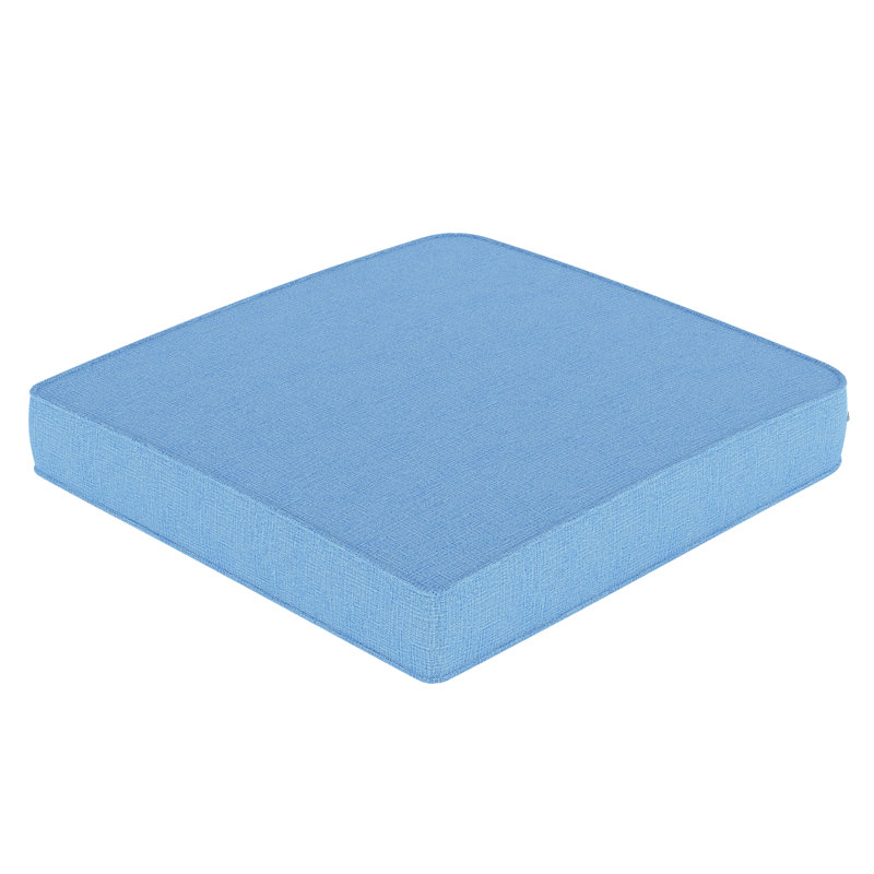 Outdoor Sunbrella® Seat Cushion, Canvas Air Blue Sunbrella® Canvas