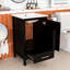 Meuble-lavabo compact compact avec lavabo en céramique, tiroir et organisateur double couche-375862592