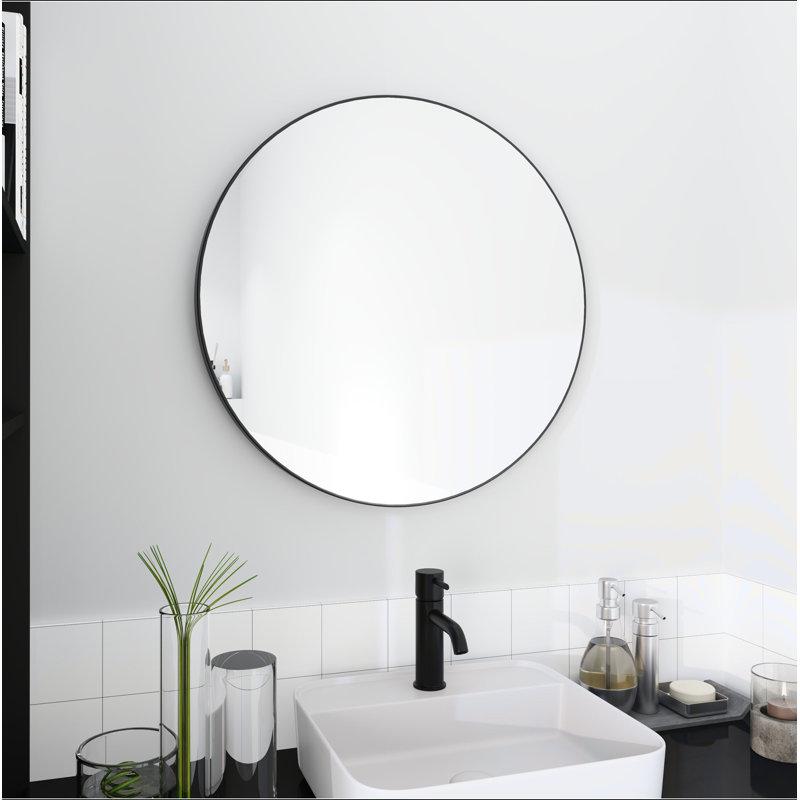 Grand miroir rond 24 po