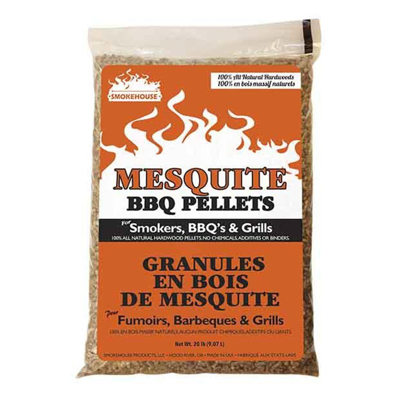 Smokehouse Hardwood Mesquite BBQ Smoking Pellets For Smoker Grill, 20 Pound Bag