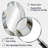 Abstract Geode Gold And White Marble V - Abstract Oval Decorative Mirror On Metal-946461759