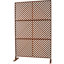 Écran d'intimité en métal l 76 "H48" - Rouge rouille pour patio, terrasse apparence élégante, patio