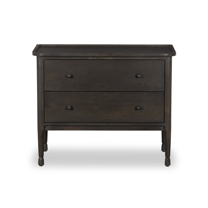 Vivianna Franny Nightstand-Saddle, Espresso Oak