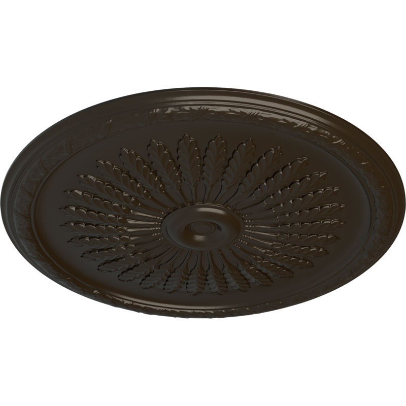 Médaillon de plafond de genévrier 36 po x P 1 1/2 po (convient aux auvents jusqu'à 7 po), Pierre de foyer