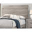 Très grand lit gris, meubles de chambre à coucher en bois, cadre de style contemporain,