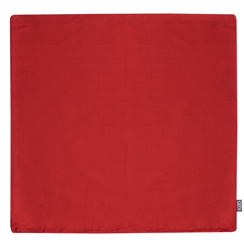 Housse de coussin en soie Cecelia, Rouge