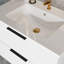 Meuble-lavabo de salle de bain 30 po avec lavabo en céramique - meuble-lavabo flottant mural blanc