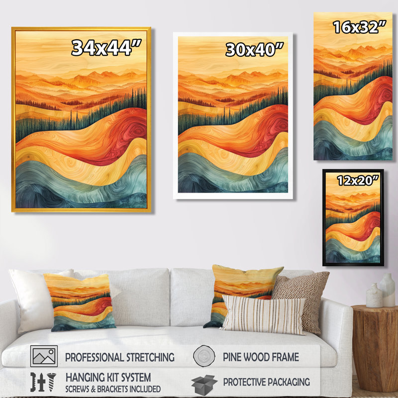 Safire - art mural paysages, H 32 po x l 16 po, Reproduction encadrée d'une seule photo, Blanc