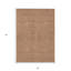 Tapis extérieur lavable géométrique 5 pi x 8 pi cuivre et beige