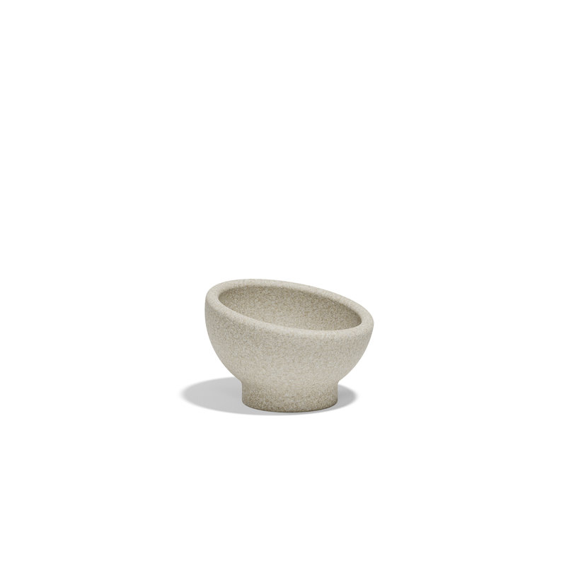 Luna Planter, 10.75" H x 15.75" W x 15.75" D, Granite Ecru