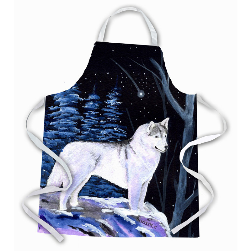 No Pattern Bib Apron