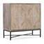 Chiseling Solid Wood Accent Cabinet