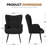 Pureza Upholstered Wingback Chair-793981957
