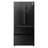French Door Refrigerator, 18.9 Cu. Ft. Kitchen Fridge, Counter Depth French Refrigerator with LED Display and 4 Casters, Frost-Free Bottom Freezer Refrigerators for Home & Commercial Use, Black