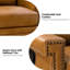 Fauteuil inclinable manuel en cuir véritable de 29,6 po Manning-506129074