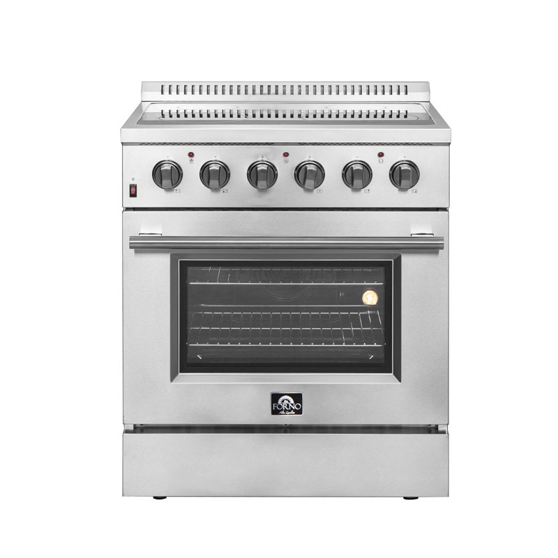 Galiano 30-inch Freestanding Electric Range Stainless Steel, 4 Elements, 4.32 cu.ft. with Air Fryer, Stainless Steel