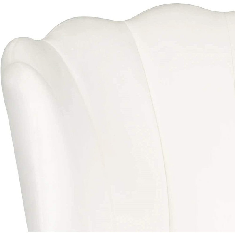 Alana Vanity Chair with 360 Degrees Swivel, Desk Seat with Adjustable Height and Wheelbase, White