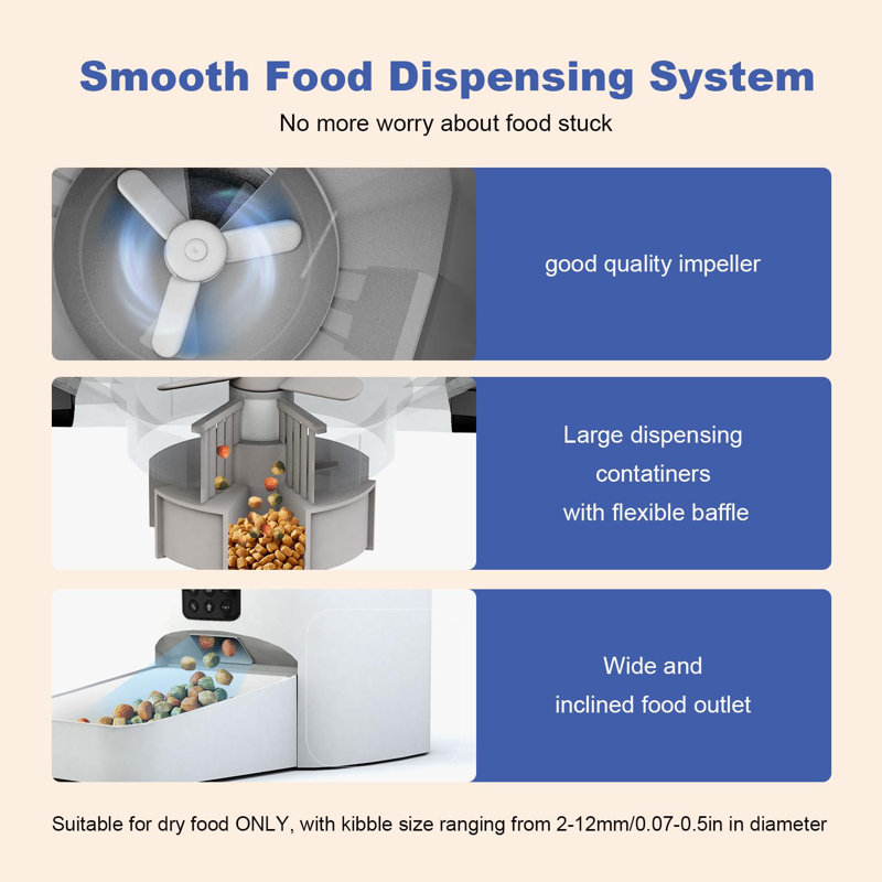 Automatic Cat Feeder, 4L Cat Food Dispenser