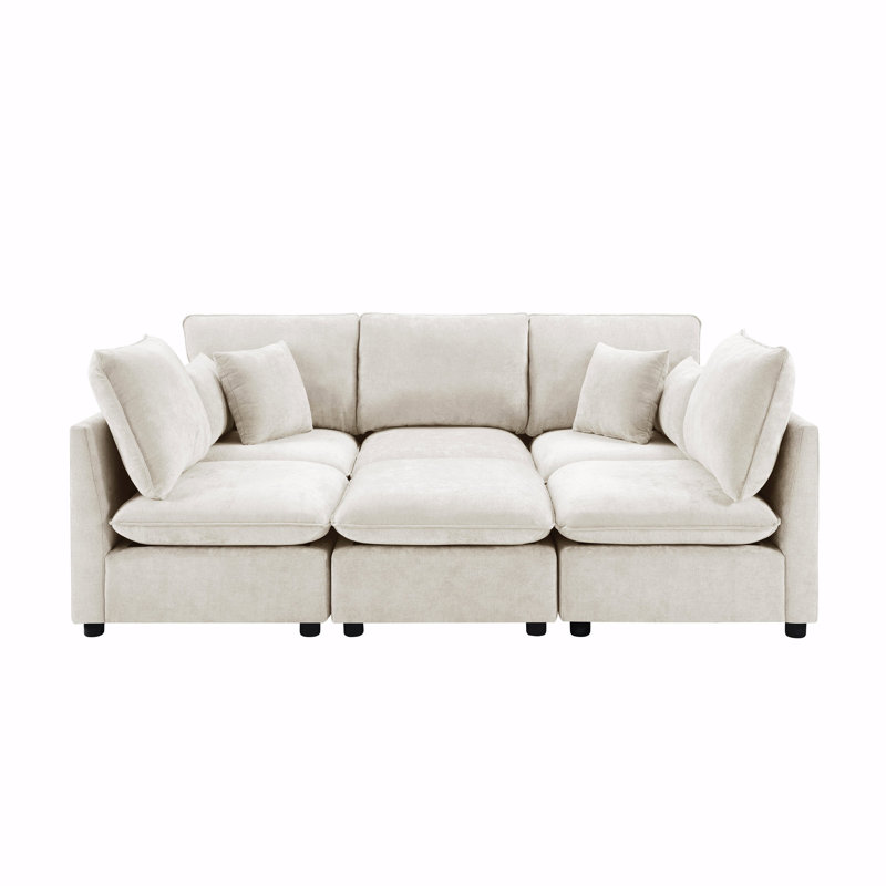 Canapé modulaire Modern, Chenille beige
