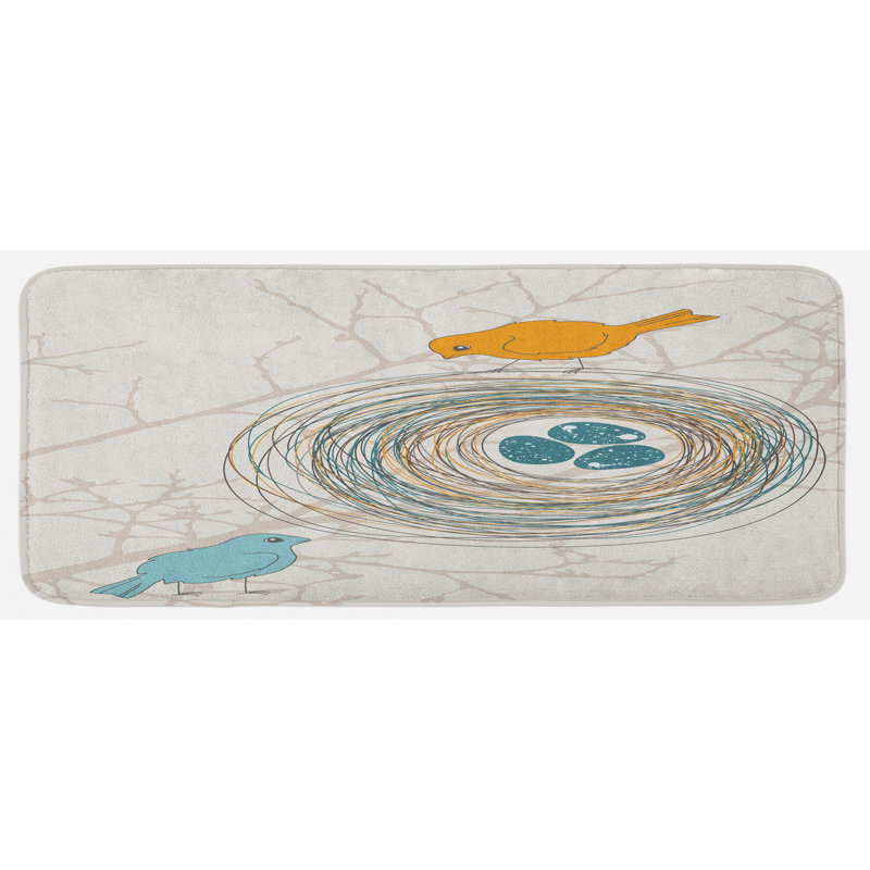 Tapis de cuisine oiseaux