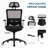 Hopeworth Ergonomic Mesh Office Chair with Adjustable Arms & Swivel Base
