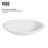 Wisteria 23" L x 14" W x 4" H Oval White Matte Stone Vessel Bathroom Sink with 12" H Faucet