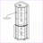 Cabinets - Light Oak Corner Curio with Built-in Lighting &amp; Adjustable Shelves | MDF+Glass | Living Room-458126235