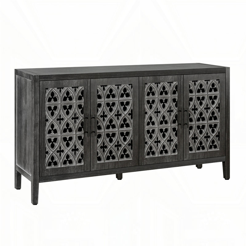 Armoire Mid Century, Antique Black