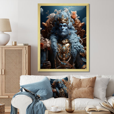 «Hindu Heroic Indian God I», reproduction d'art sur toile