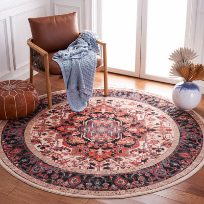 Manado Oriental Ivory/Red Area Rug