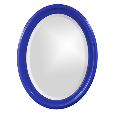 Borna Solid Wood Oval Mirror